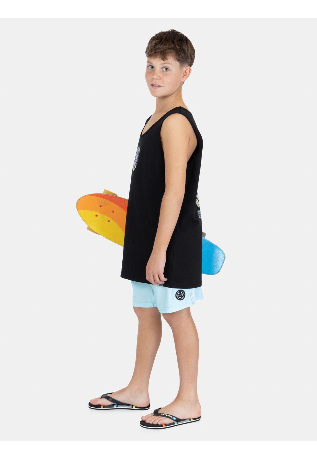 Polera SM Tribalz Negro Infantil Maui And Sons-3