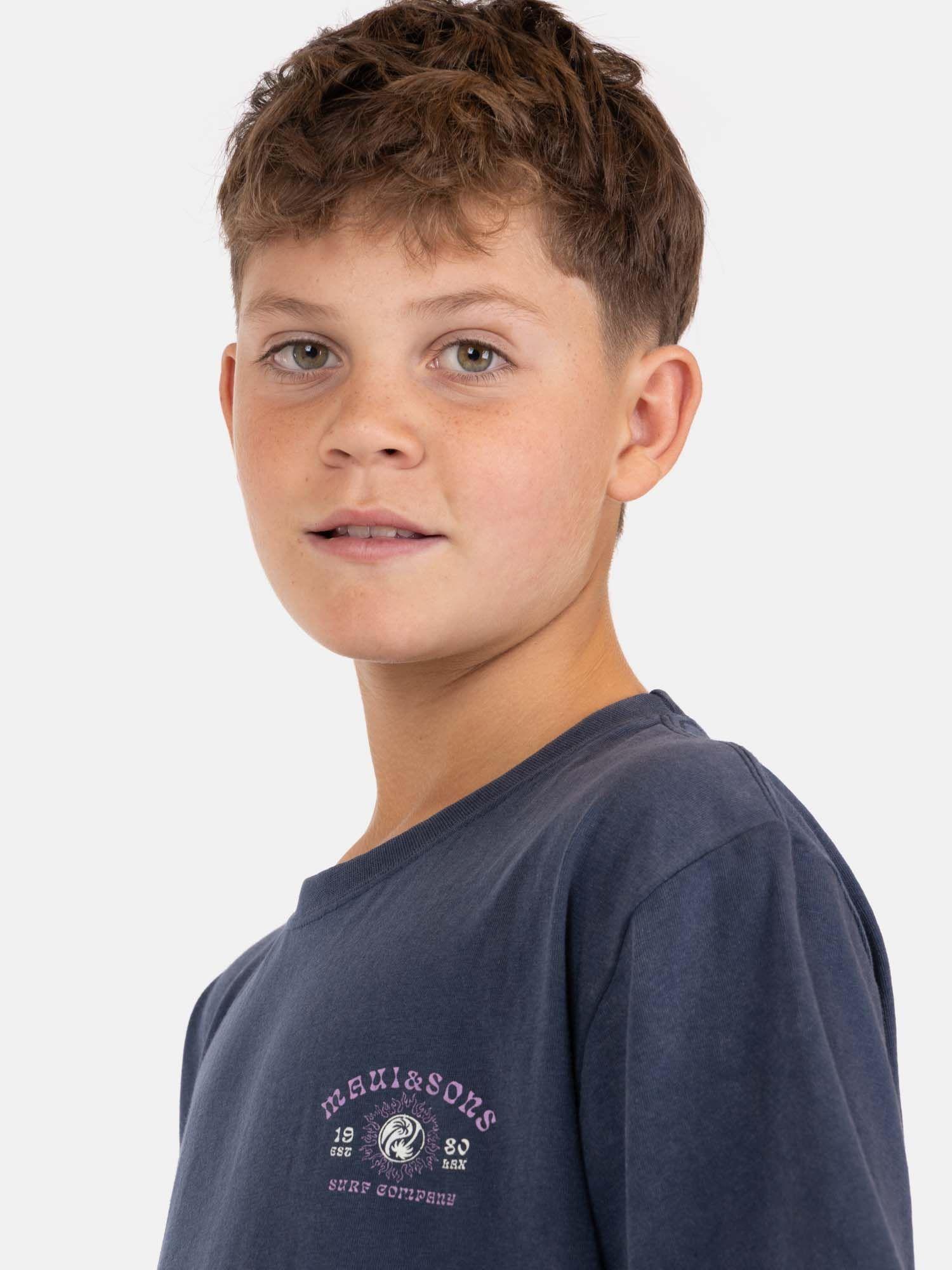 Polera MC SunCore Azul Infantil Maui And Sons-2