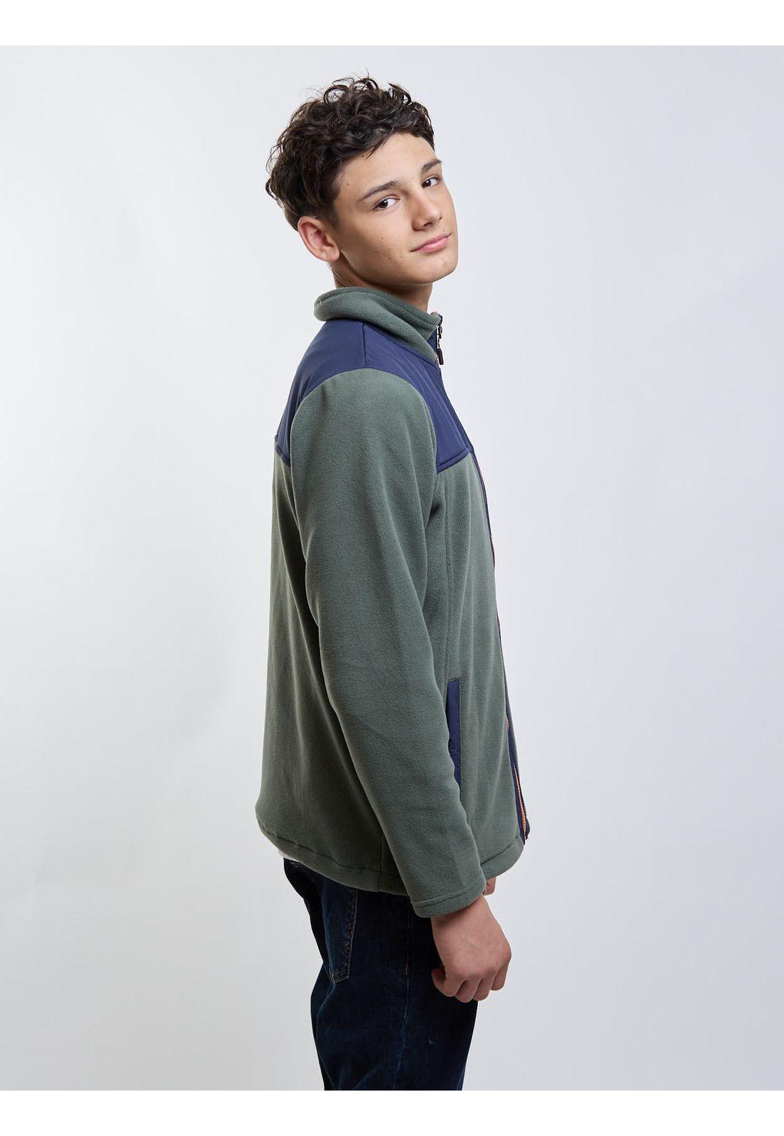 Poleron Micropolar Highforest Verde Infantil Maui And Sons-2