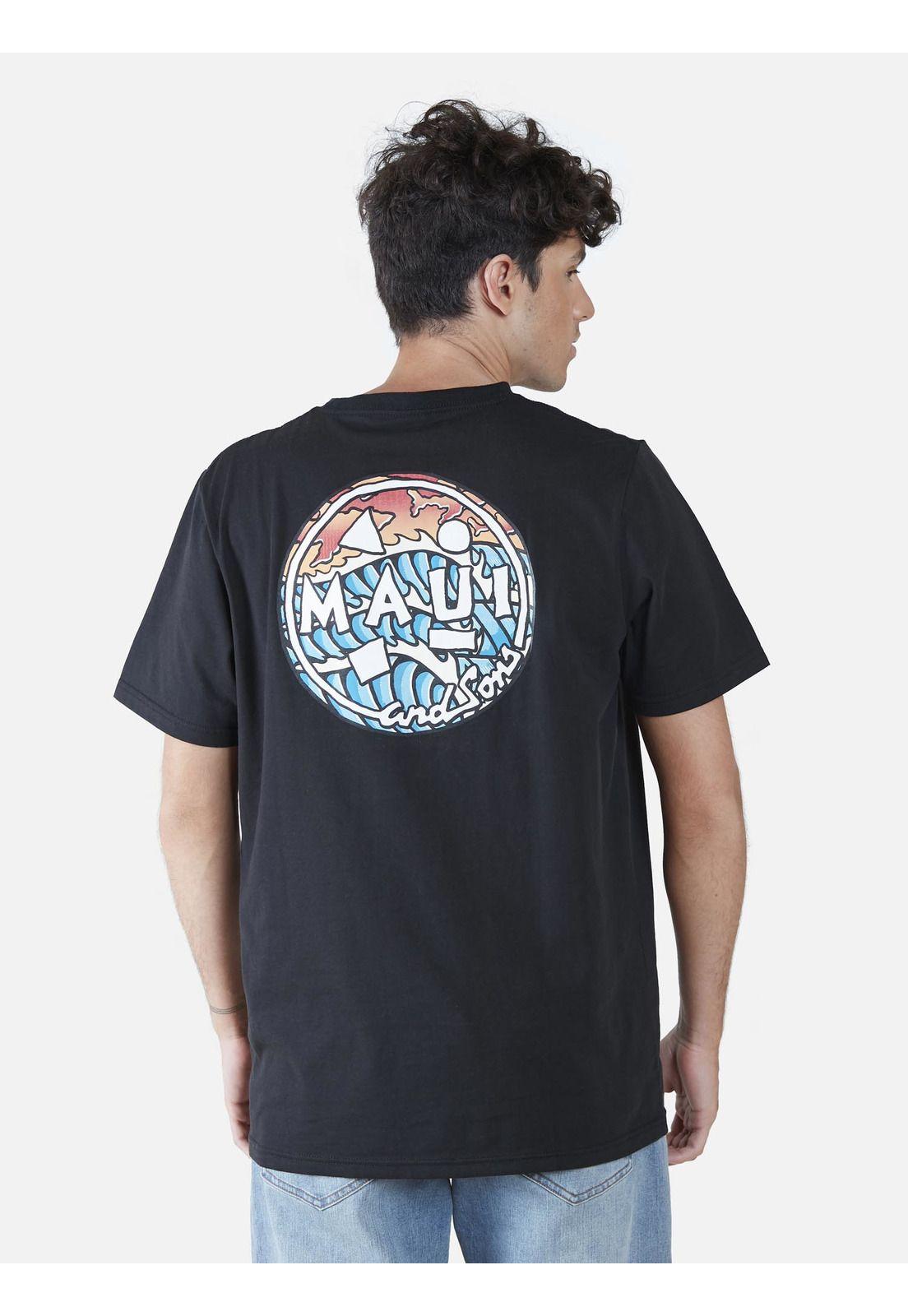 Polera  Hombre Negro 5P399-MV22 Maui And Sons-1