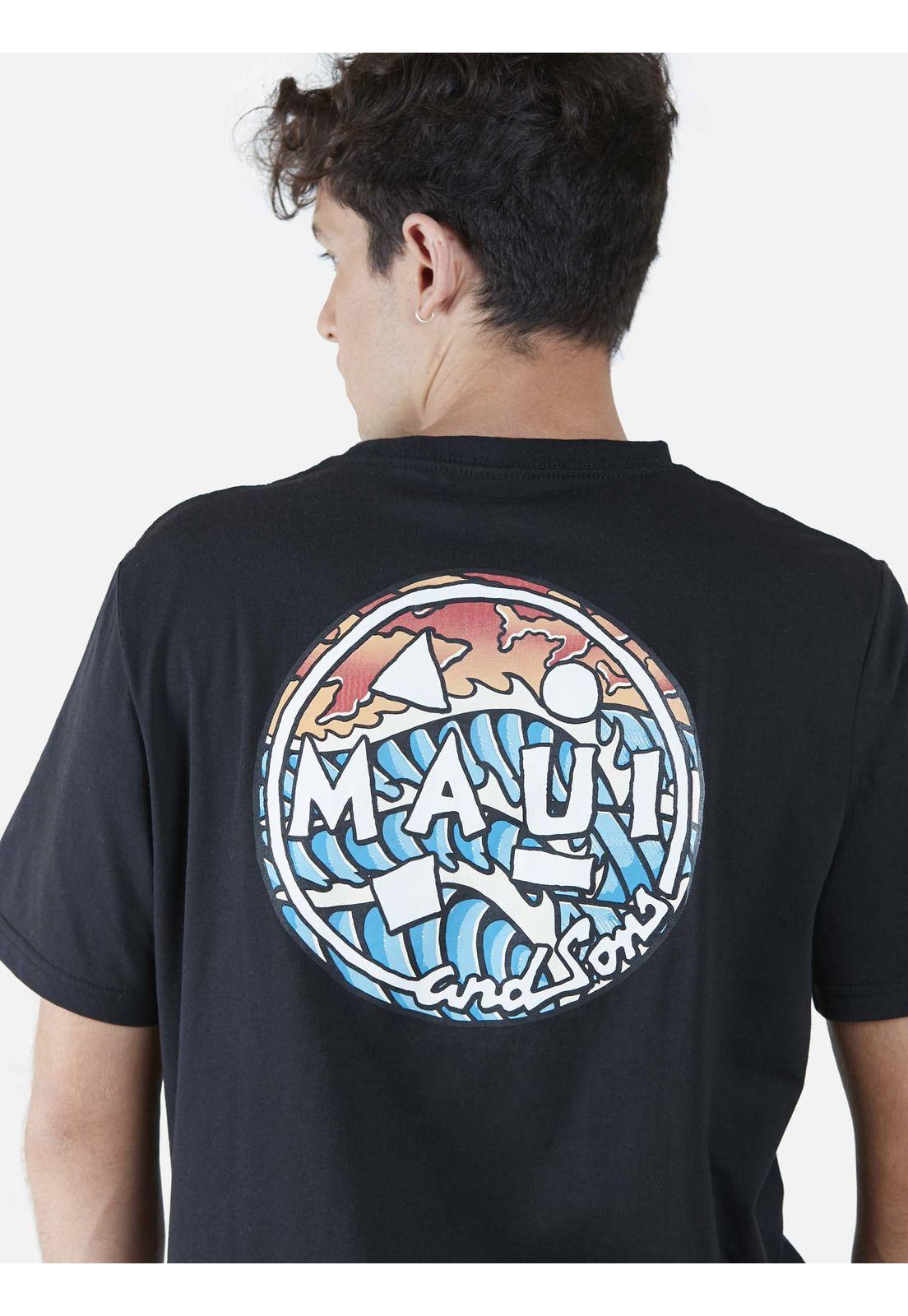 Polera  Hombre Negro 5P399-MV22 Maui And Sons-2