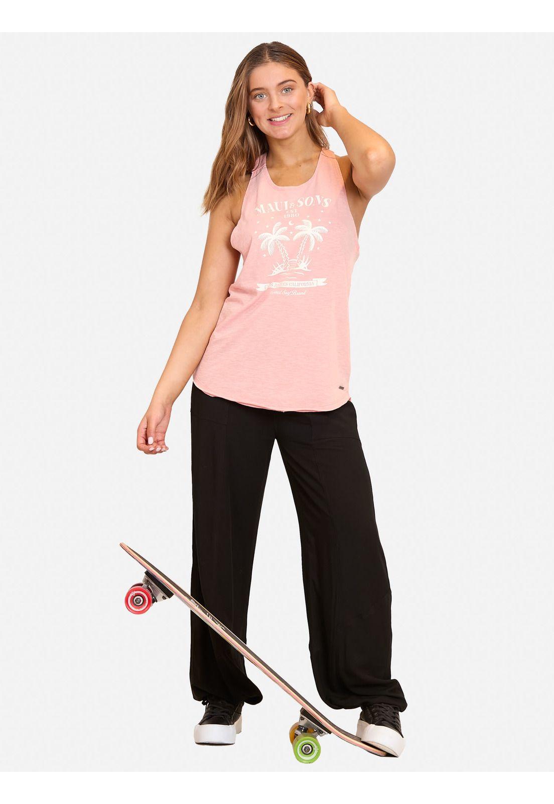 Polera MC Summer Palms Naranja Mujer Maui And Sons-2