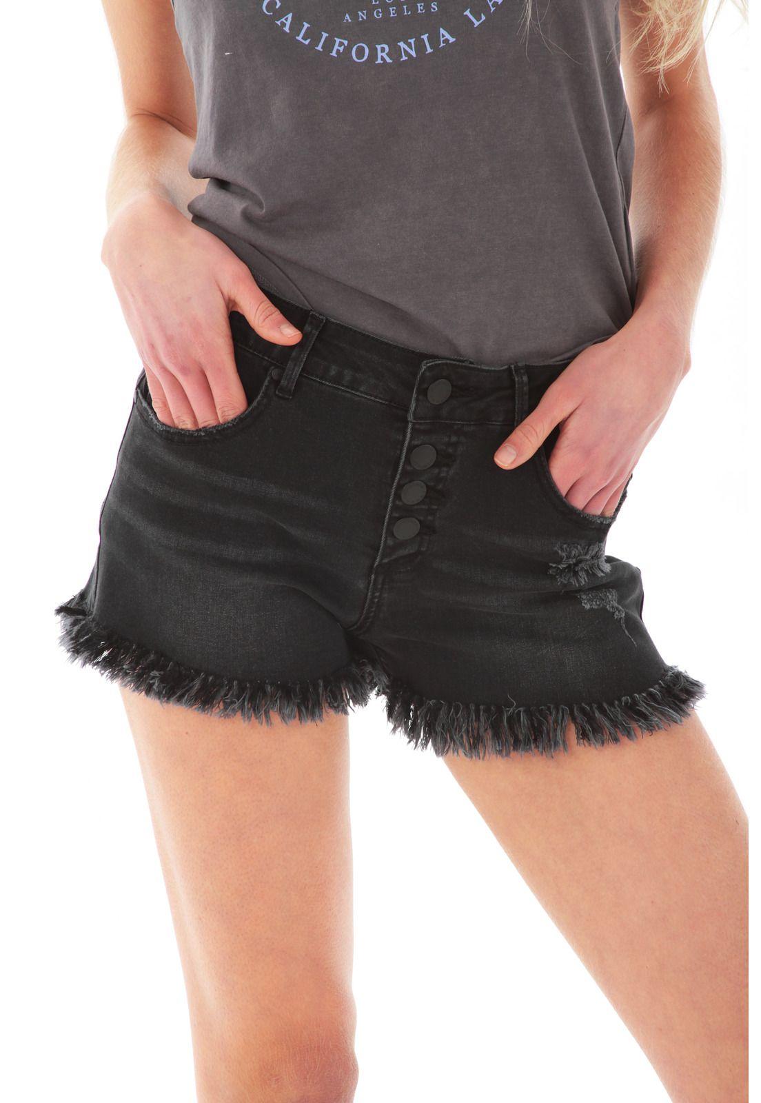 Short Jeans Mujer 5B1232-WV21 Negro-0