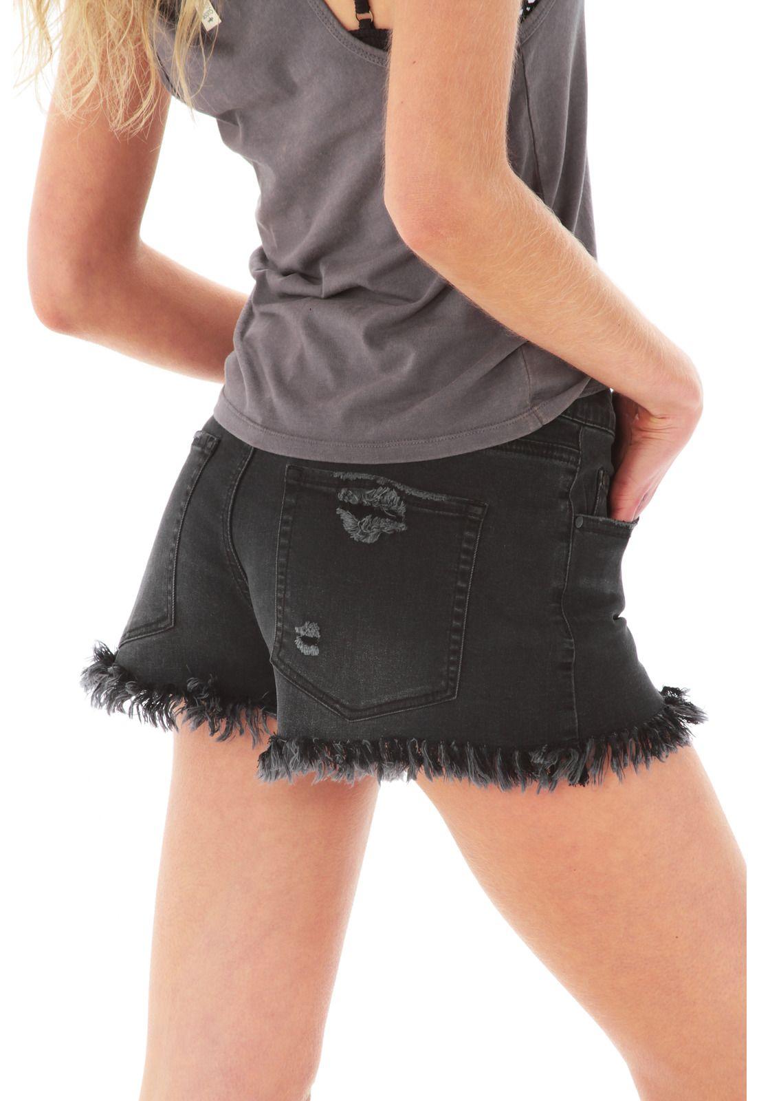 Short Jeans Mujer 5B1232-WV21 Negro-1