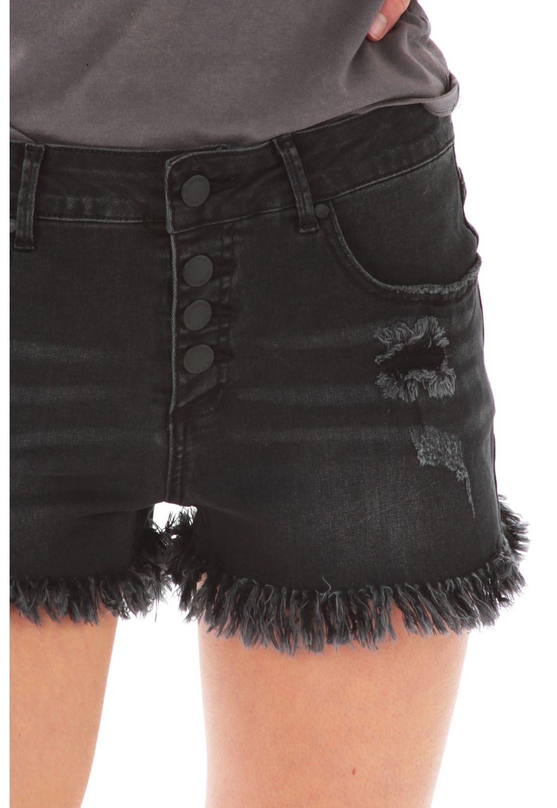 Short Jeans Mujer 5B1232-WV21 Negro-2