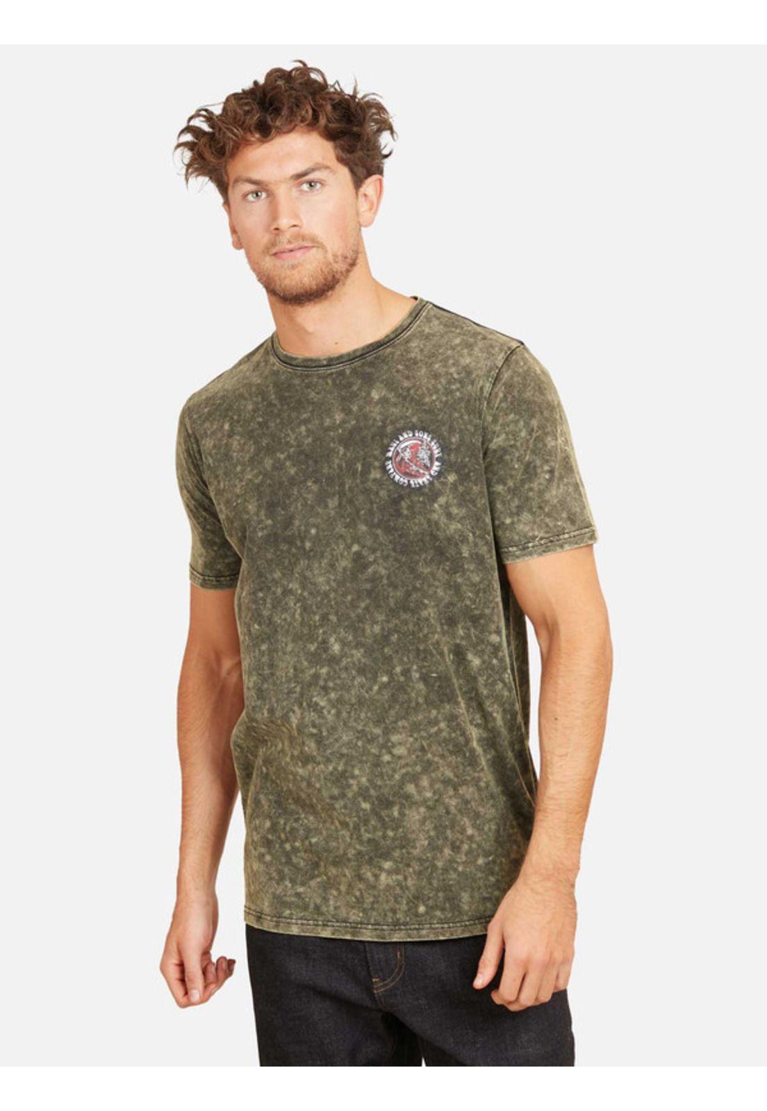 Polera Holy Bead Sstee Hombre Verde Maui And Sons-0