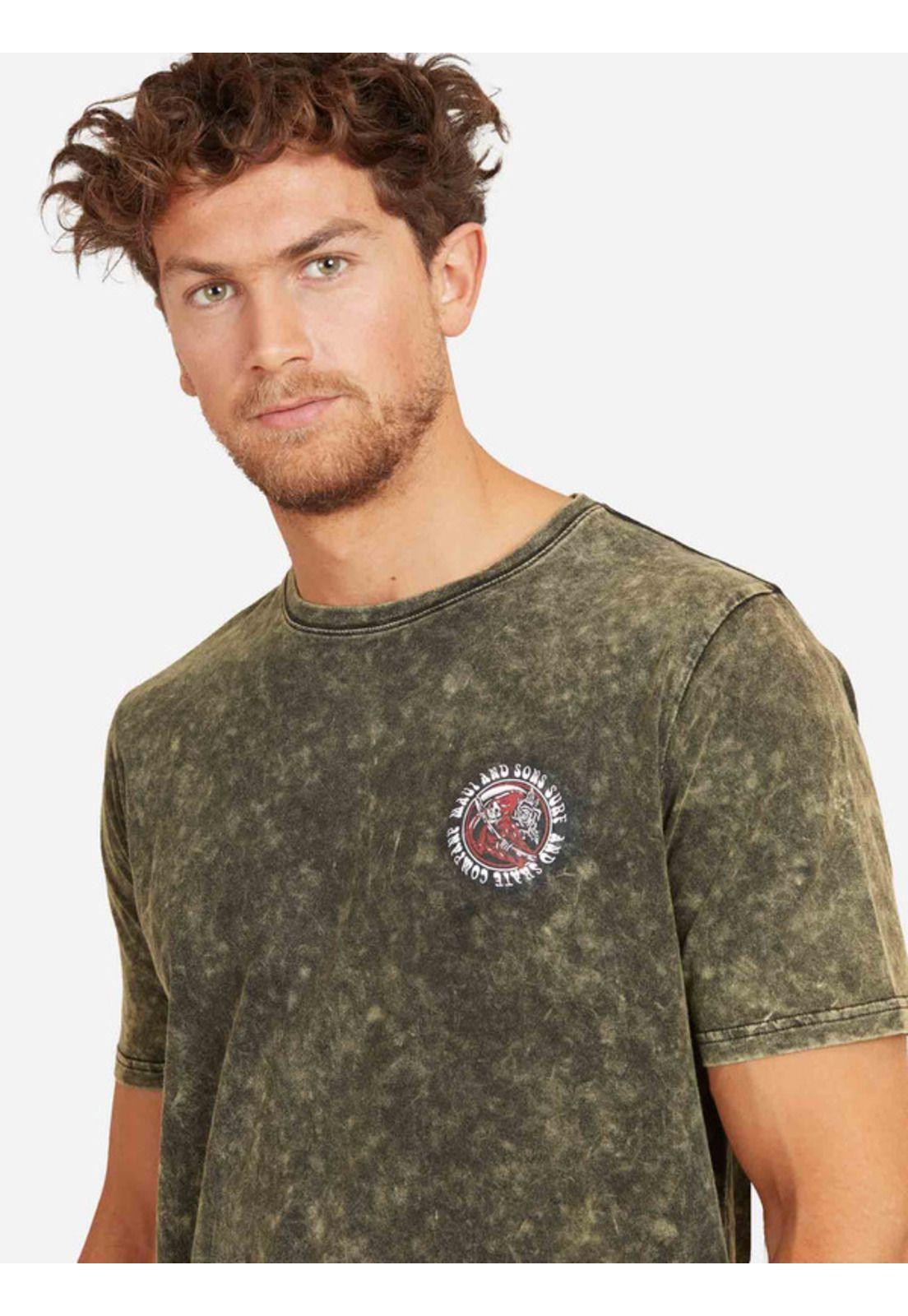 Polera Holy Bead Sstee Hombre Verde Maui And Sons-2