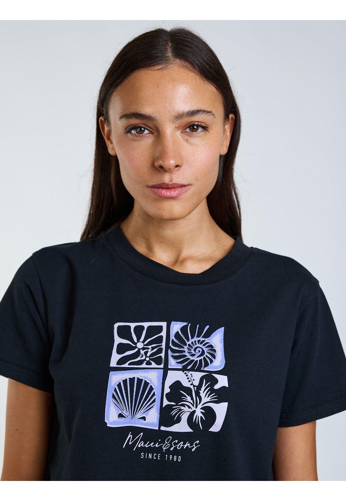 Polera MC Vian Negro Mujer Maui and Sons-3
