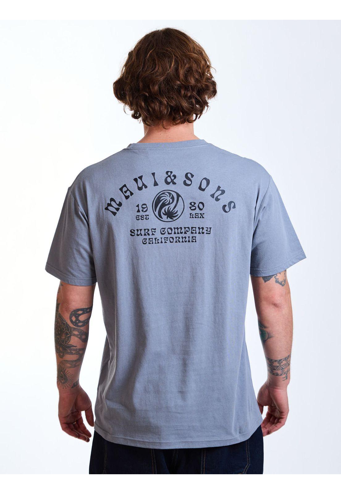 Polera MC Vibes Gris Hombre Maui and Sons-1