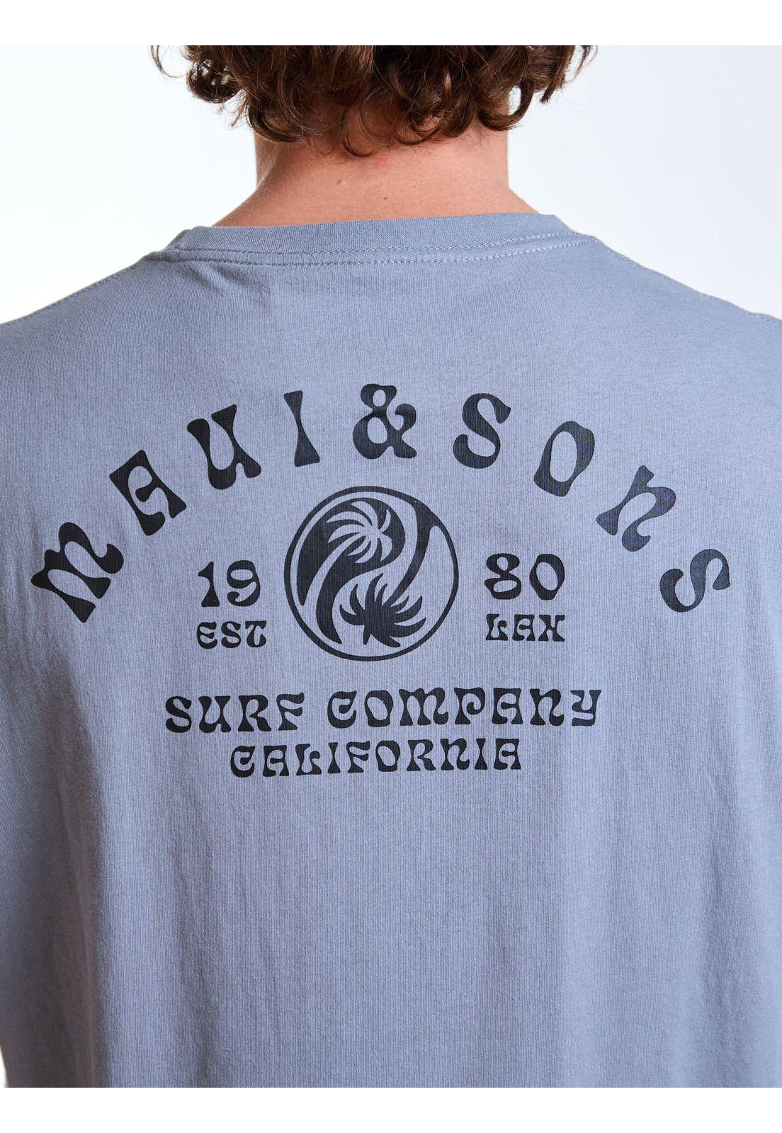 Polera MC Vibes Gris Hombre Maui and Sons-3