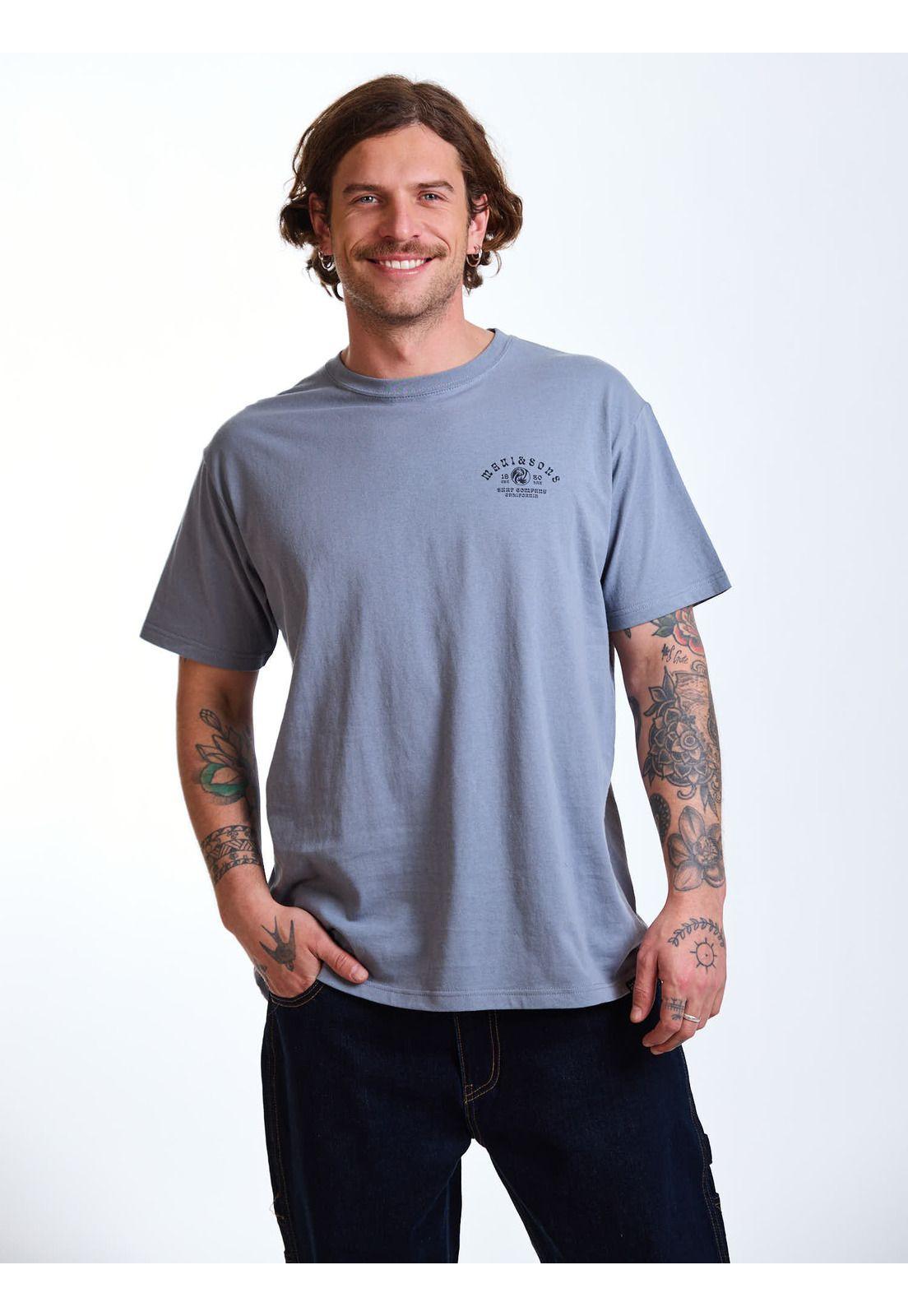 Polera MC Vibes Gris Hombre Maui and Sons-6
