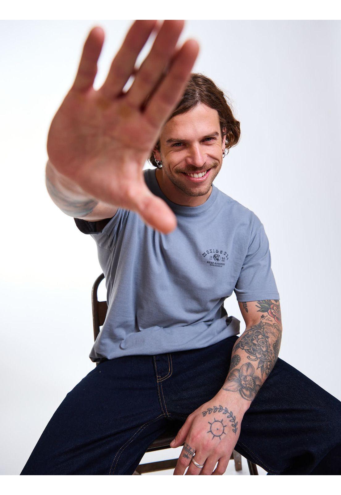 Polera MC Vibes Gris Hombre Maui and Sons-7