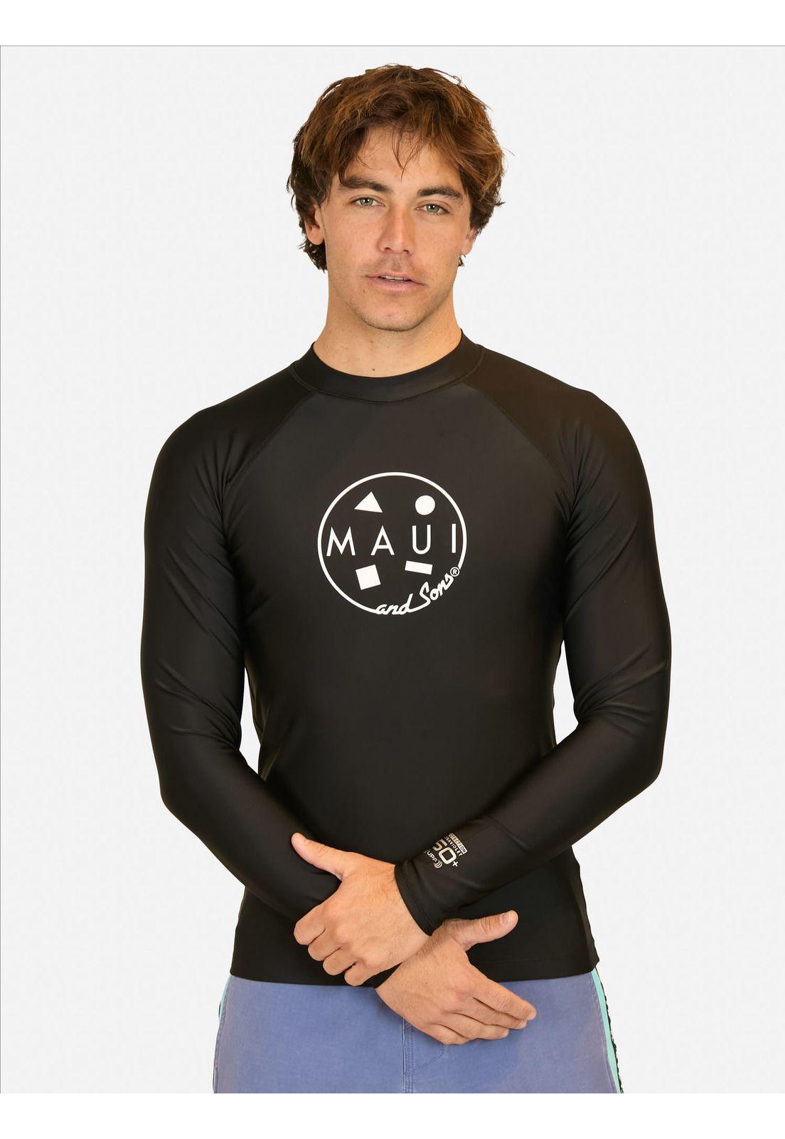 Polera UVP Metrogrove Negro Hombre Maui And Sons-0