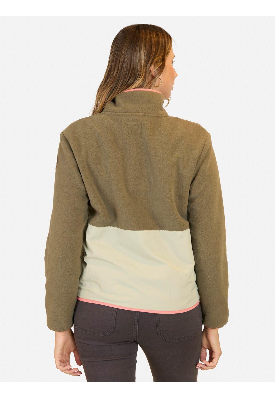 Poleron Micropolar Stash Verde Mujer Maui And Sons-1