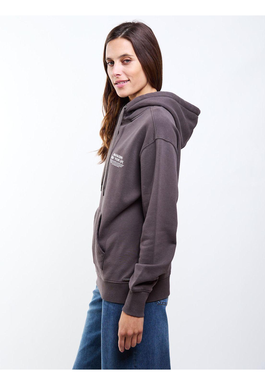 Poleron Canguro Taiwan Café Mujer Maui And Sons-2