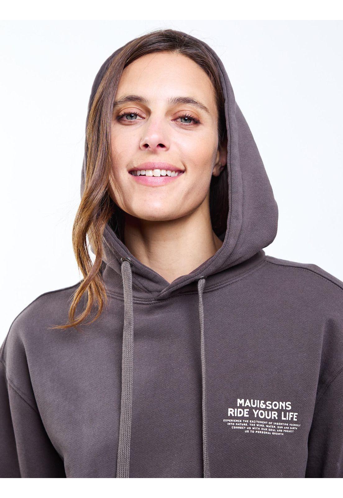 Poleron Canguro Taiwan Café Mujer Maui And Sons-3