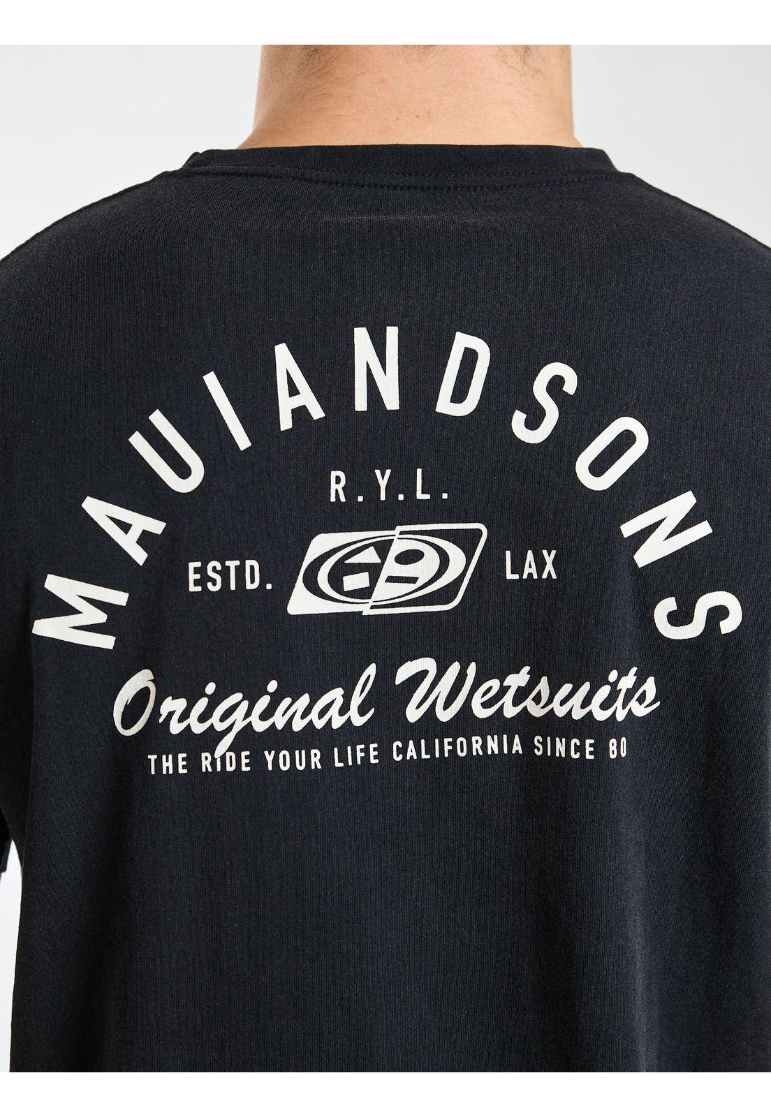 Polera MC Soul Negro Hombre Maui and Sons-4