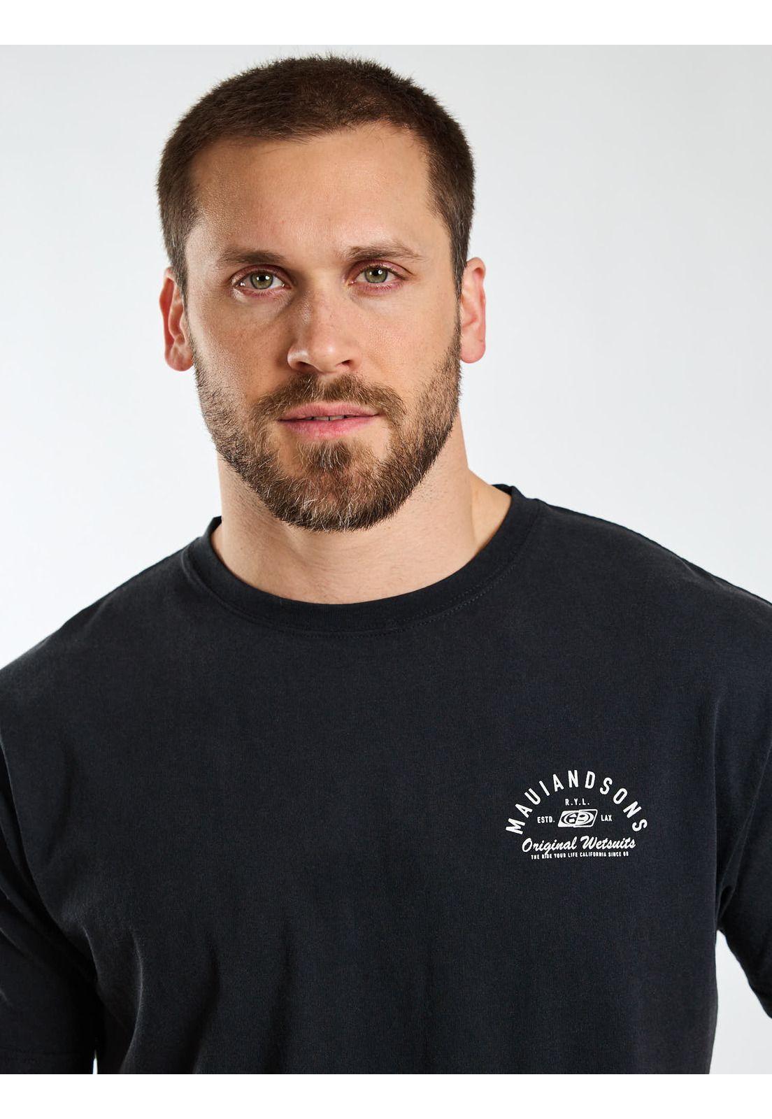 Polera MC Soul Negro Hombre Maui and Sons-5