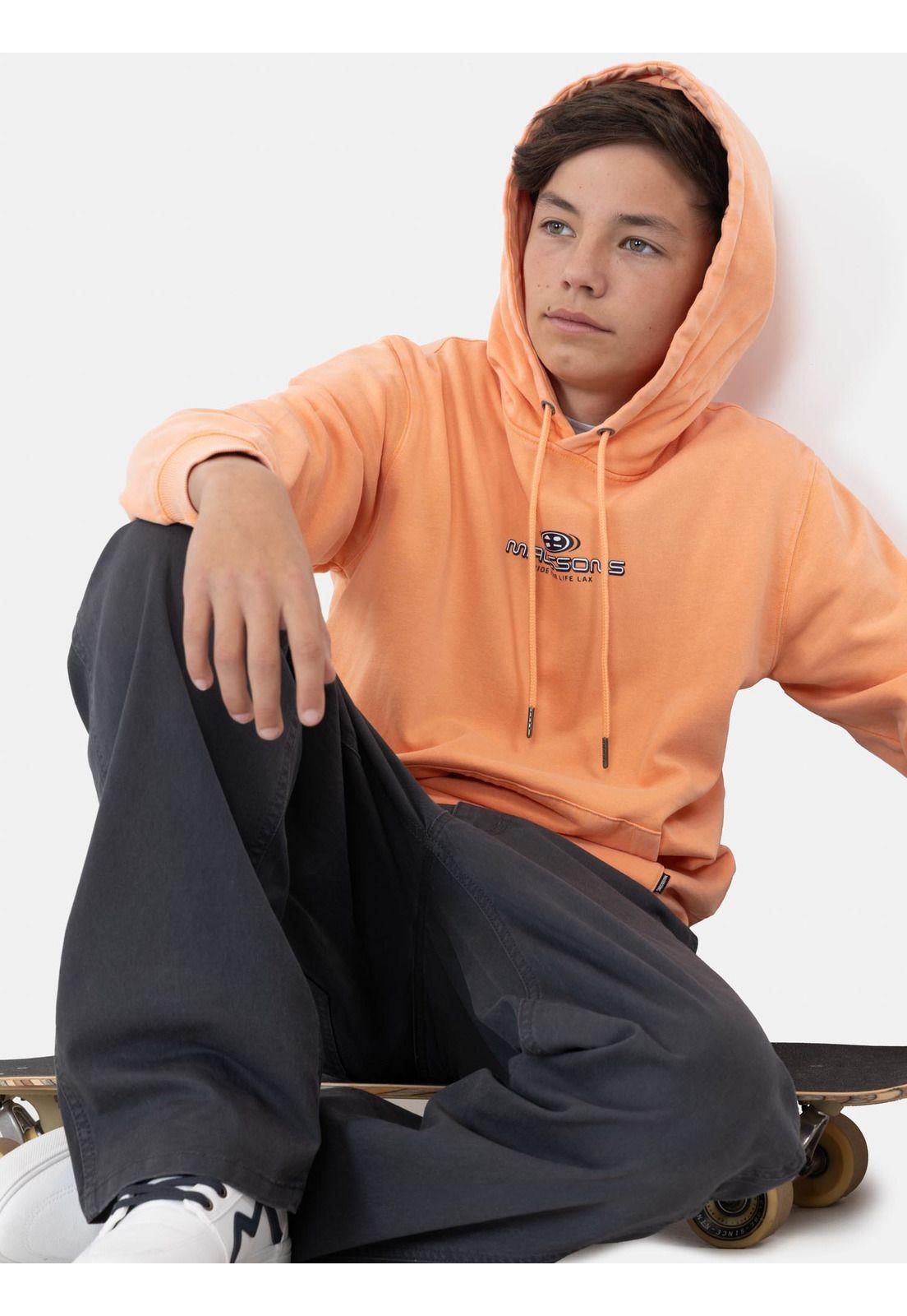Poleron Canguro Solaya Naranja Infantil Maui And Sons-3