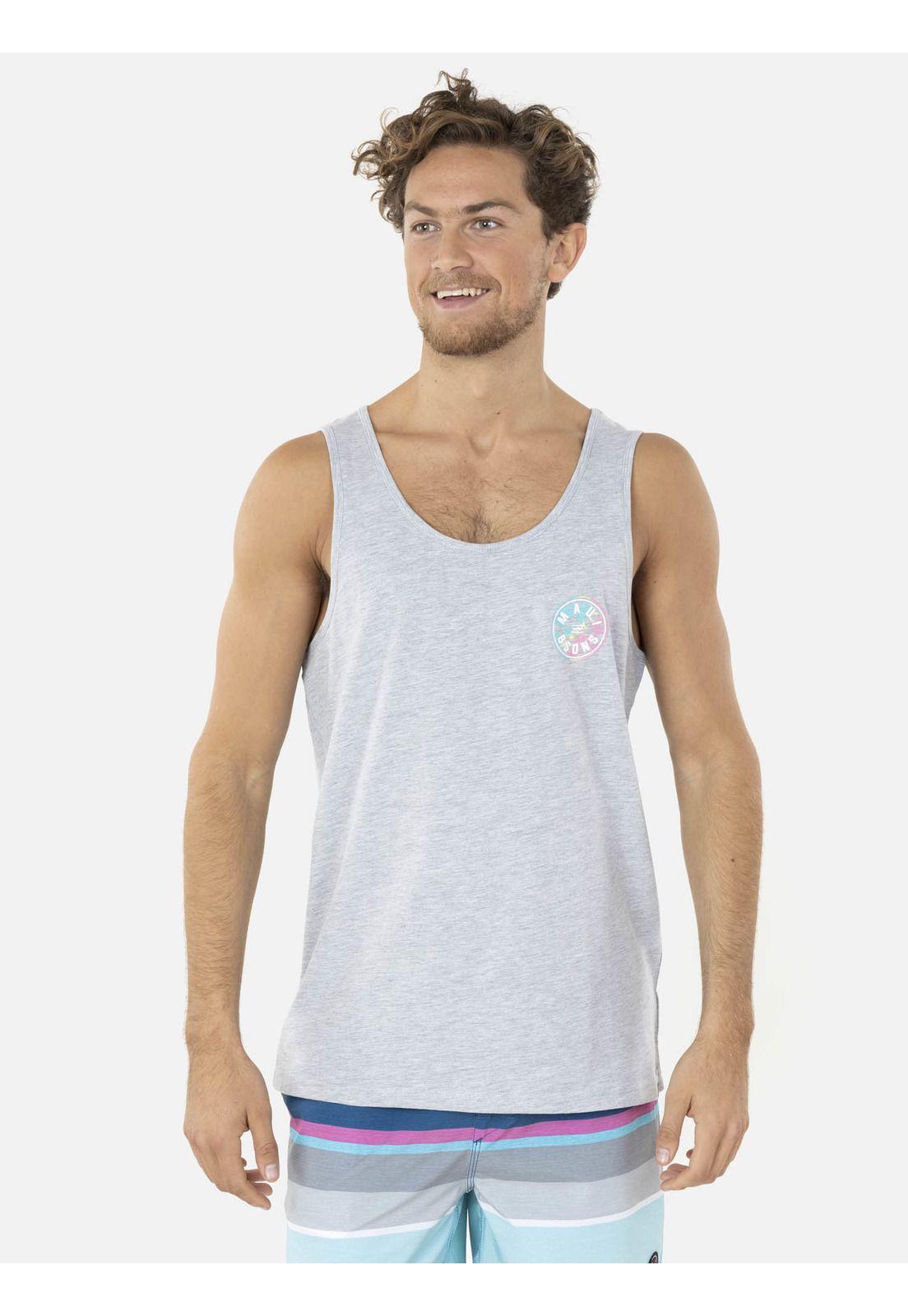 Polera SM ALOHA Hombre Gris Maui and Sons-0