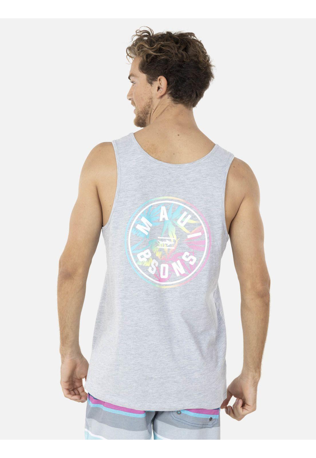 Polera SM ALOHA Hombre Gris Maui and Sons-1