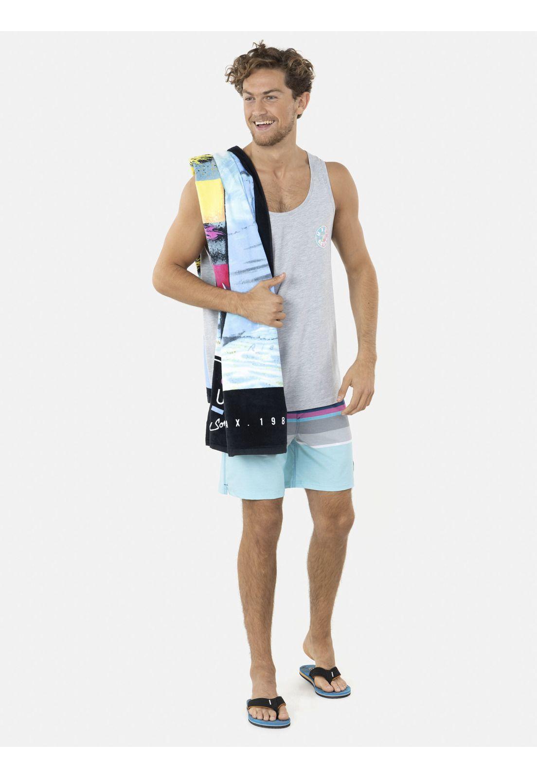 Polera SM ALOHA Hombre Gris Maui and Sons-3