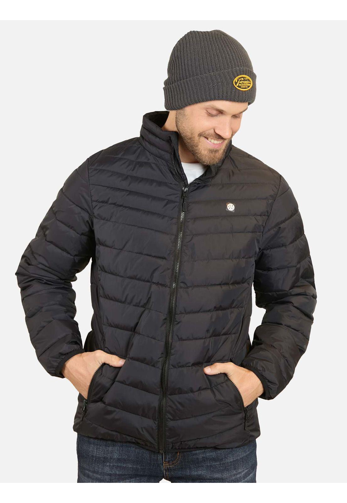 Parka Puffa Kaawa Negro Hombre Maui And Sons-0