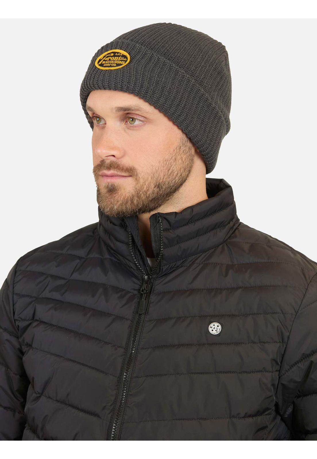 Parka Puffa Kaawa Negro Hombre Maui And Sons-3