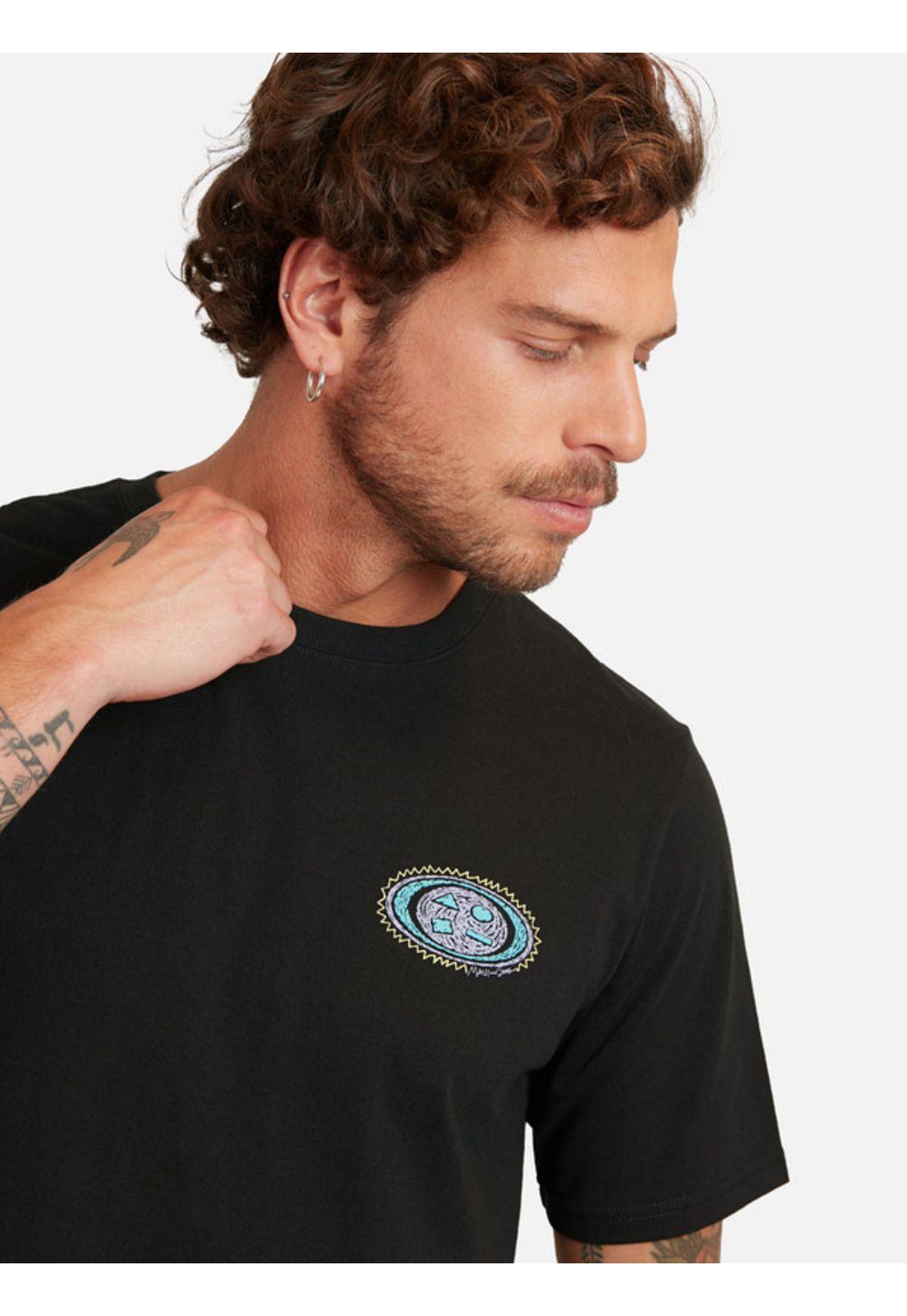 Polera Cookie Vintage Hombre Negro Maui And Sons-2