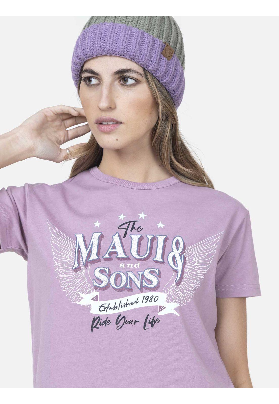 Polera Mujer MANU TIGER Rosado Maui and Sons-2