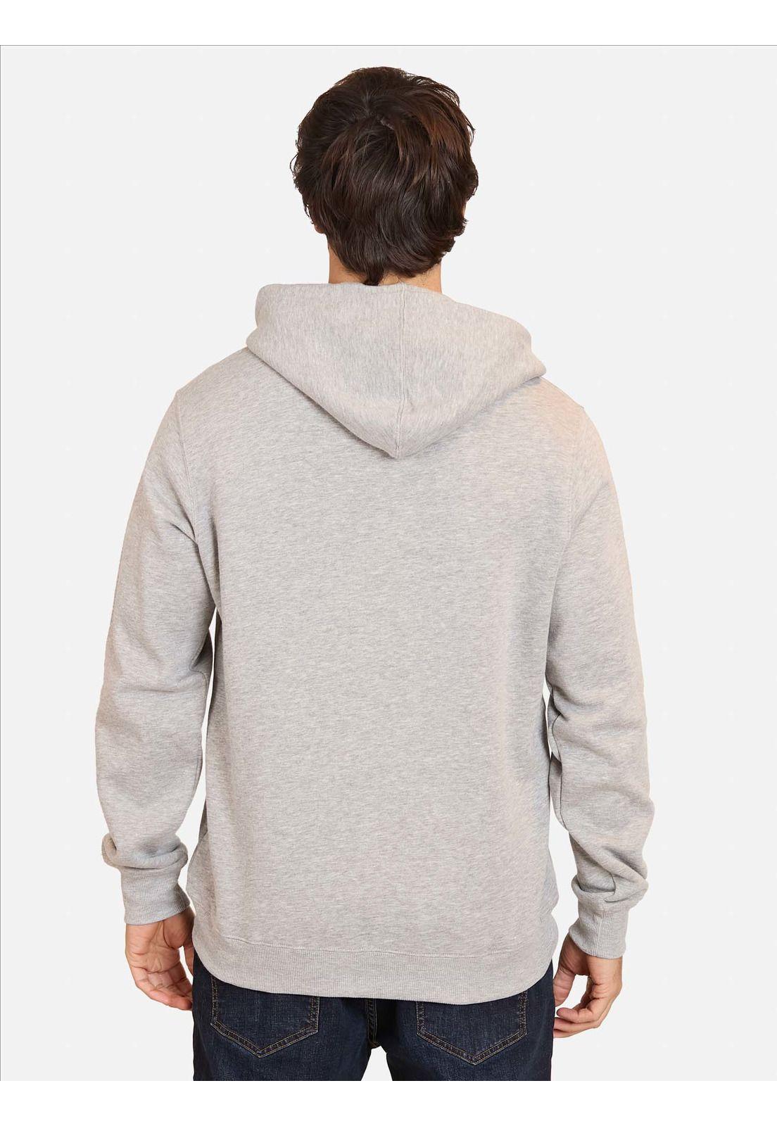 Poleron Canguro Sw Minimal Logo Gris Hombre Maui And Sons-1