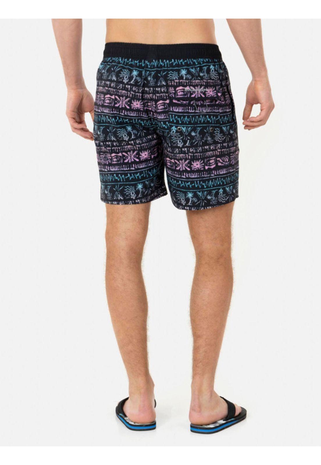 Traje de baño Stretch Ohama Hawaii Elastic Waist Multicolor Hombre Maui and sons-1