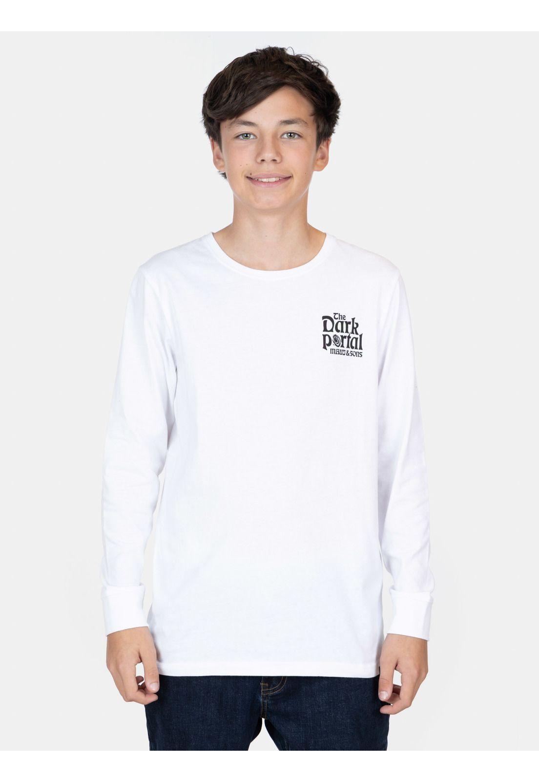 Polera ML SolDrop Blanco Infantil Maui And Sons-0