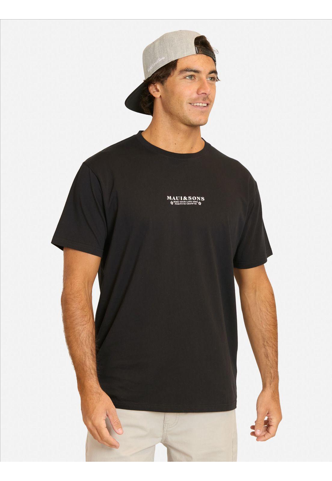 Polera MC Feyut Negro Hombre Maui And Sons-0