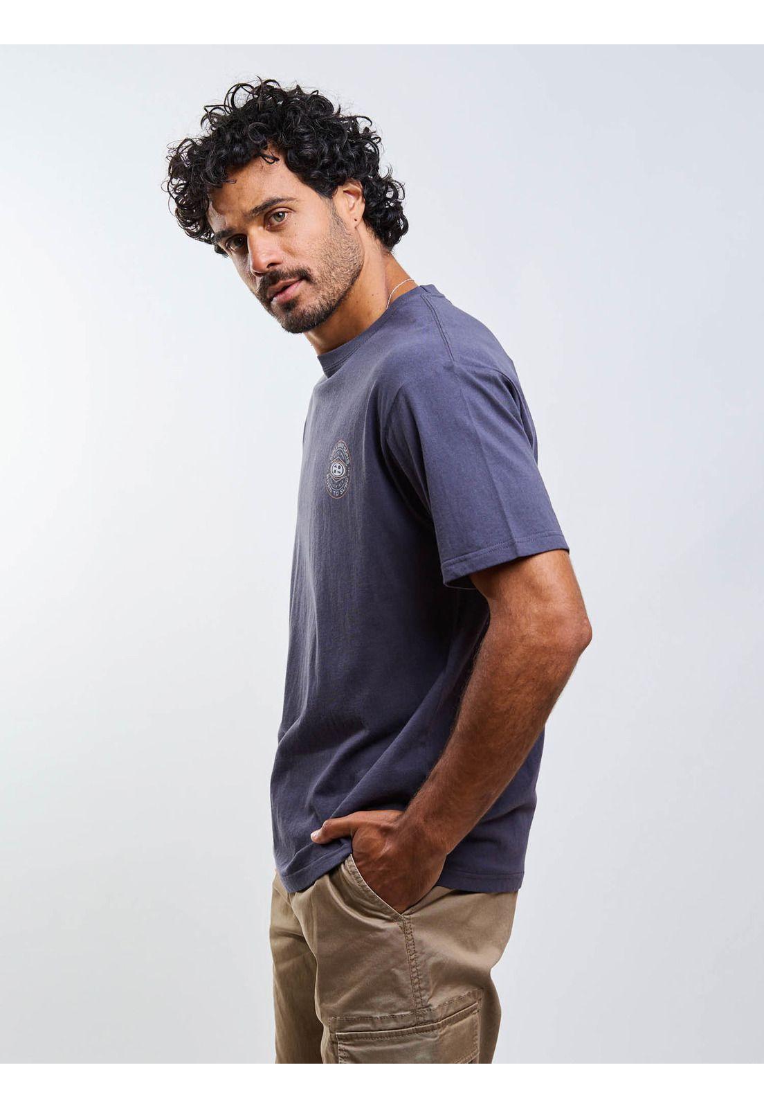 Polera MC Oval Seal Gris Hombre Maui And Sons-7