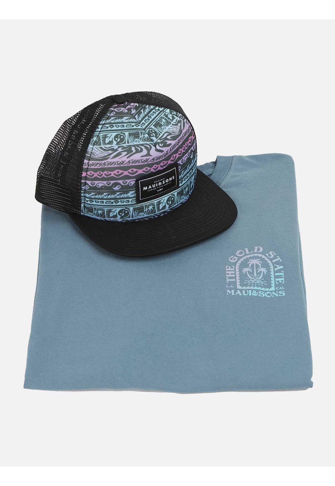 Pack Polera Jockey 5AV1563 Hombre Azul Maui and Sons-3