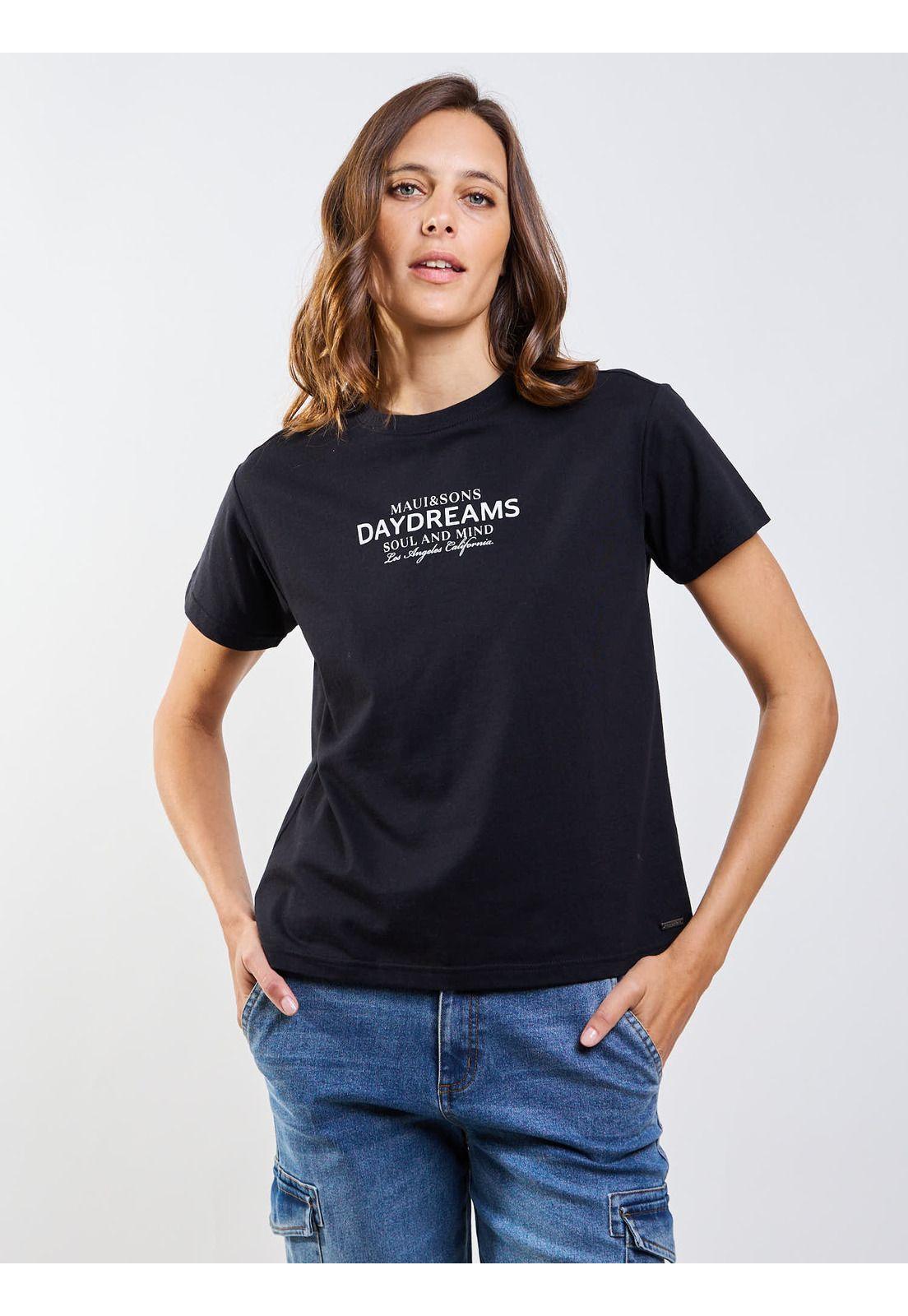 Polera Mc Saba Negro Mujer Maui And Sons-3