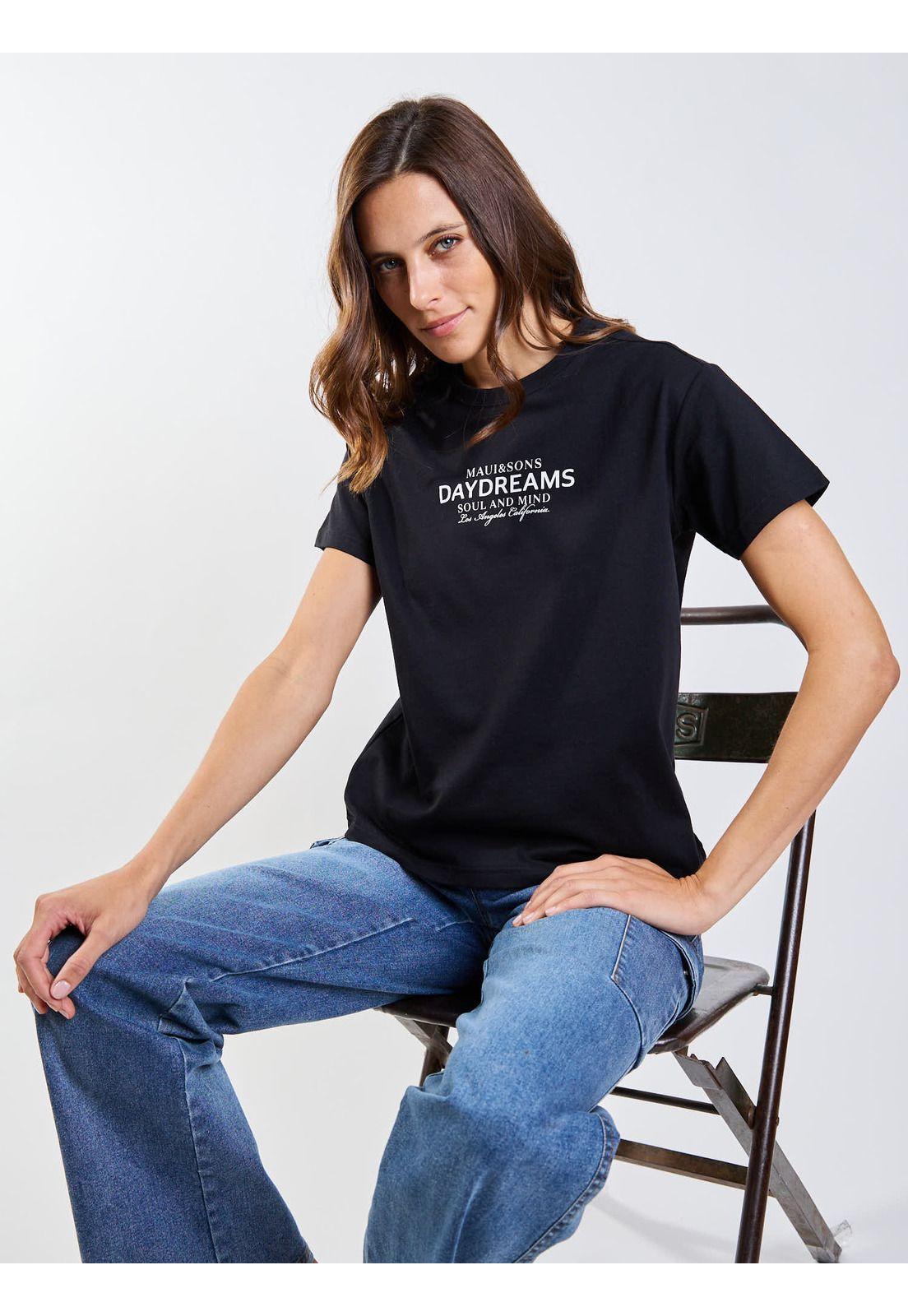 Polera Mc Saba Negro Mujer Maui And Sons-8