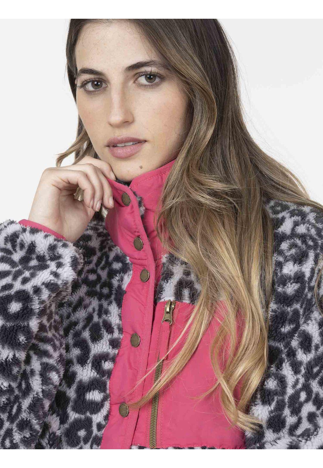 Fullzipper Mujer GREY FELINE Multicolor Maui and Sons-3