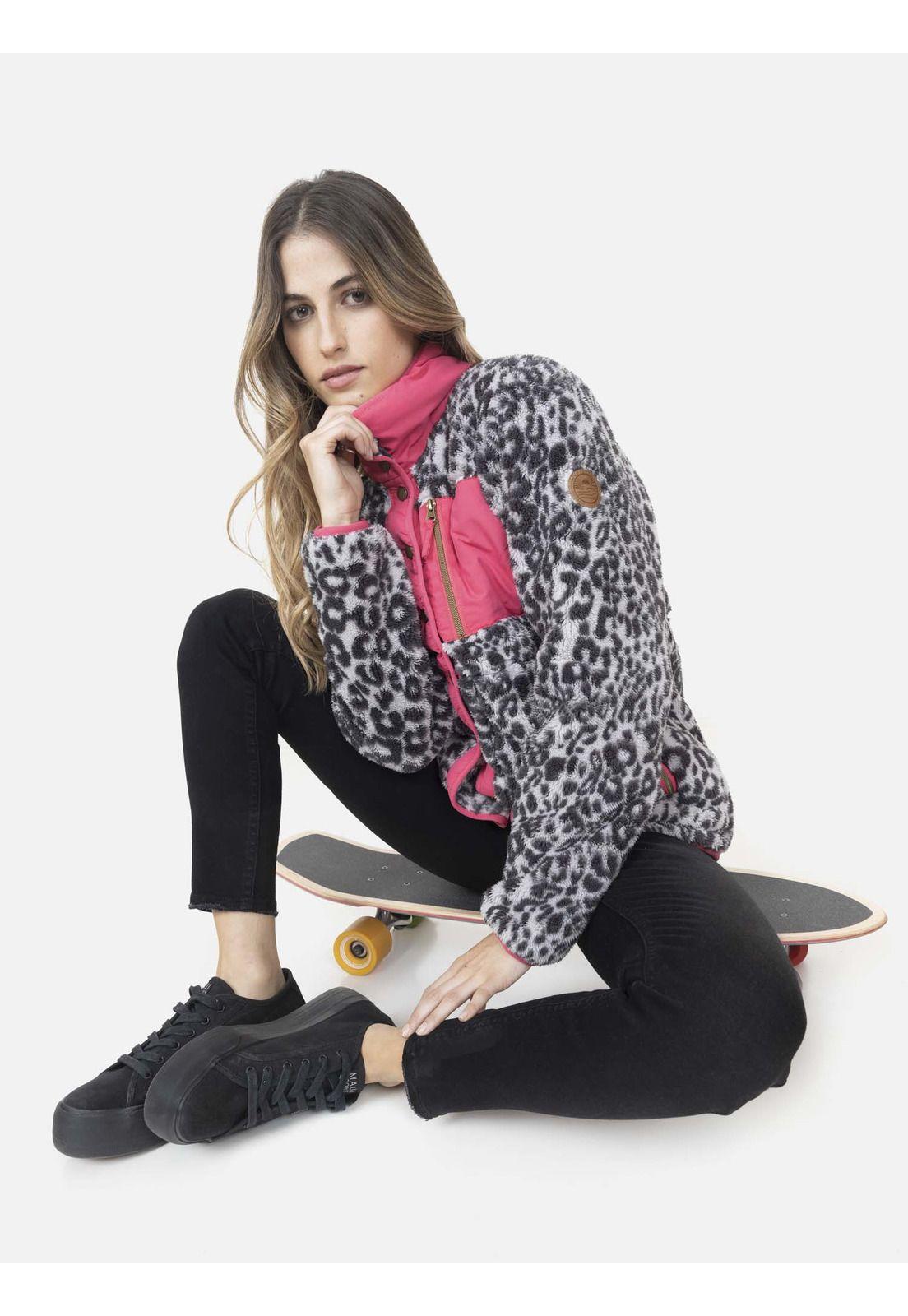 Fullzipper Mujer GREY FELINE Multicolor Maui and Sons-4