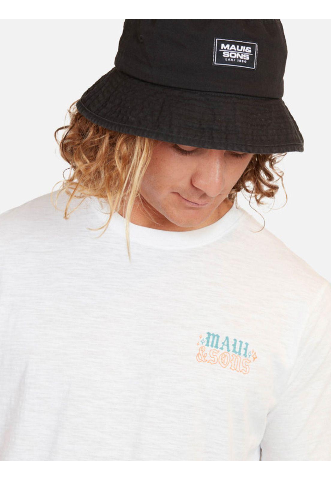 Polera Surf Co. Ss Tee Hombre Blanco Maui And Sons-2