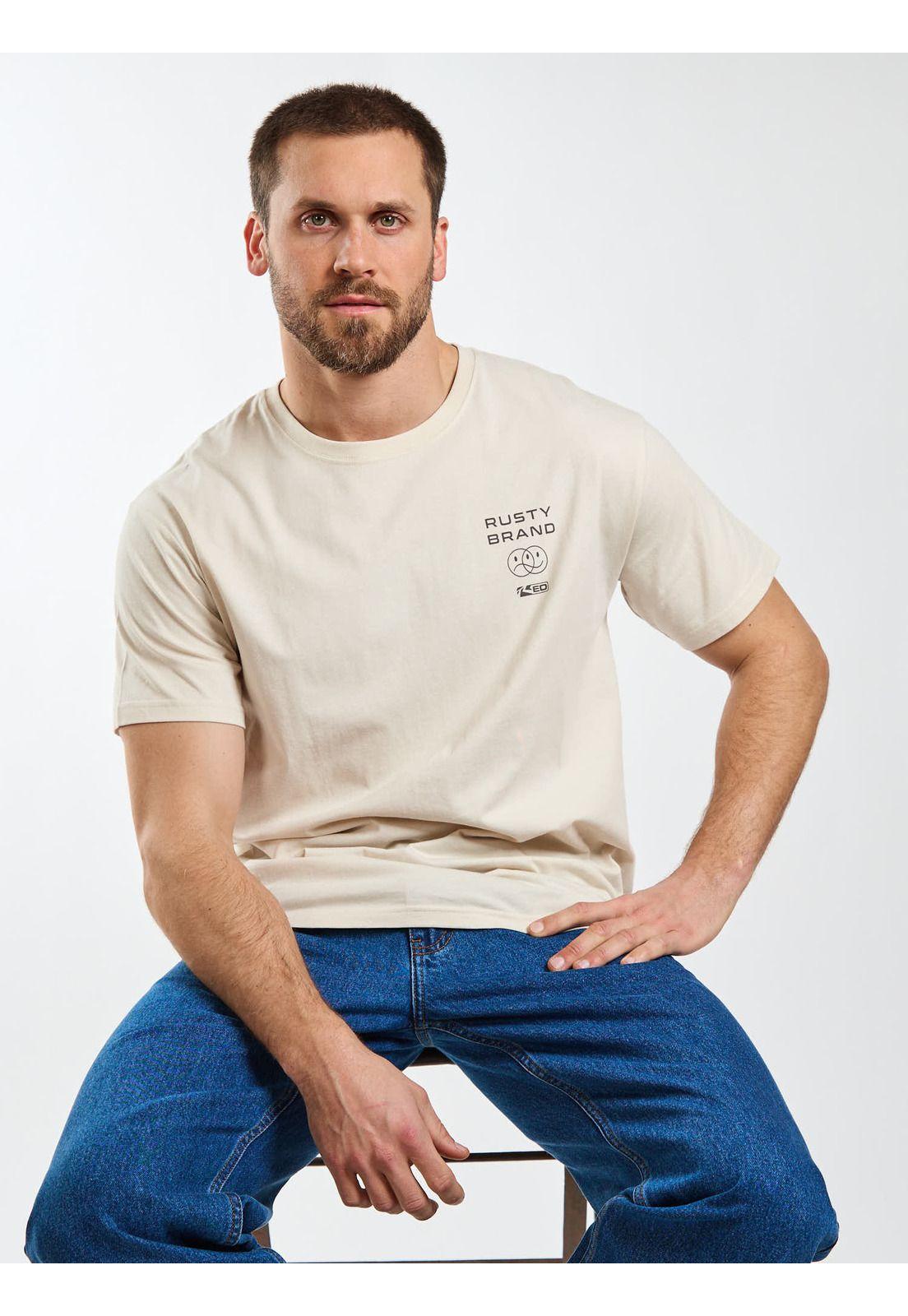 Polera MC Shoreline Blanco Hombre Rusty-7