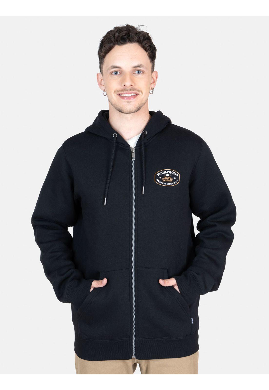 Poleron FZ Tide Negro Hombre Maui And Sons-0