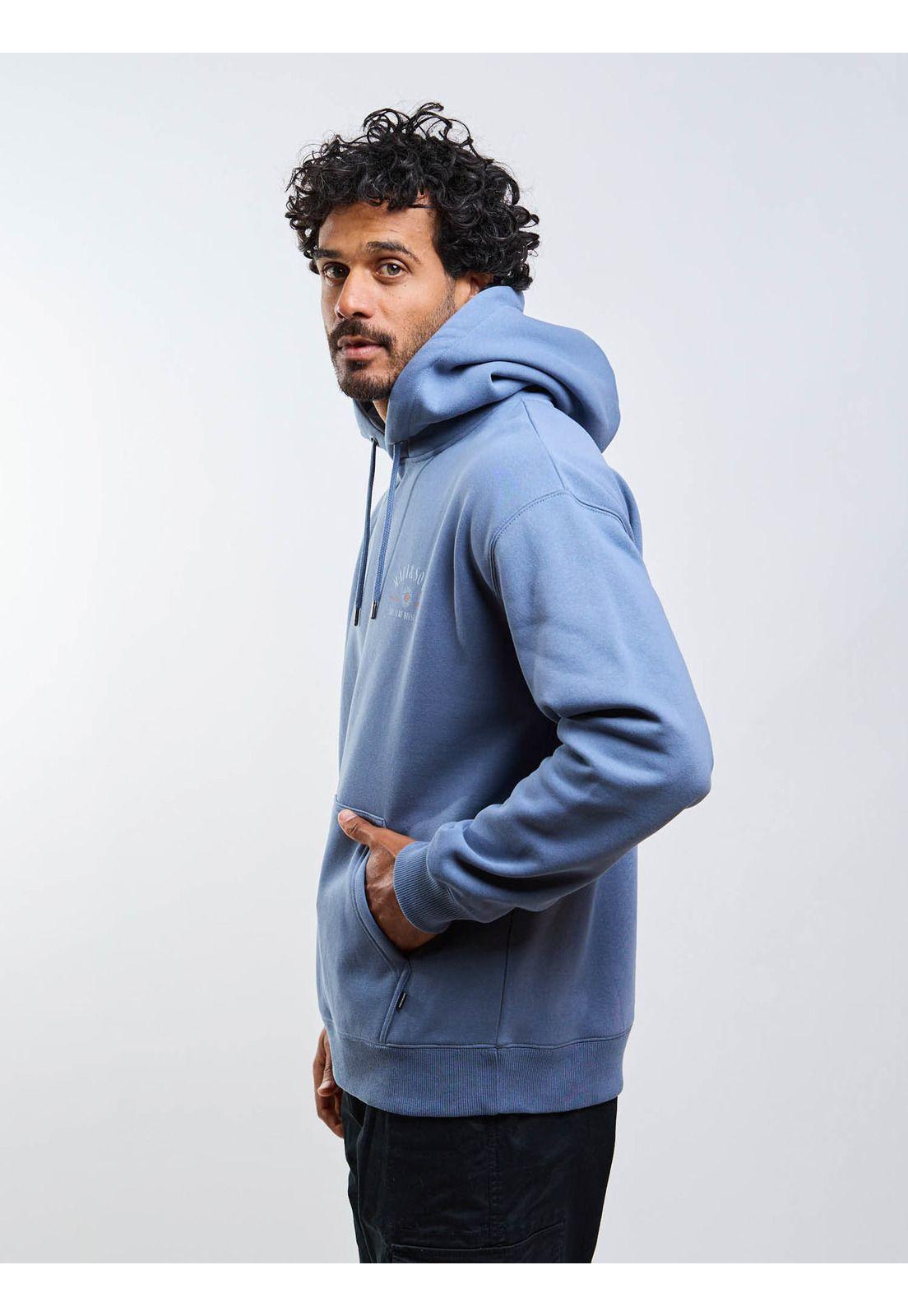 Poleron Canguro Surf house Celeste Hombre Maui And Sons-6