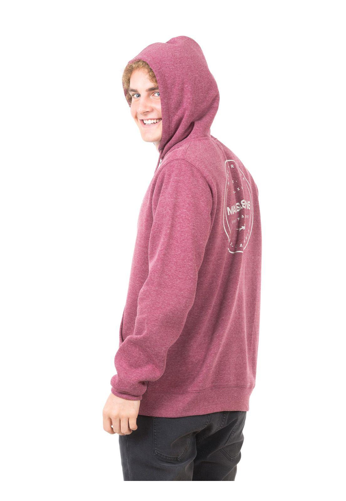 Poleron Fullzipper Hombre 5O989-MI20 Burdeo-1