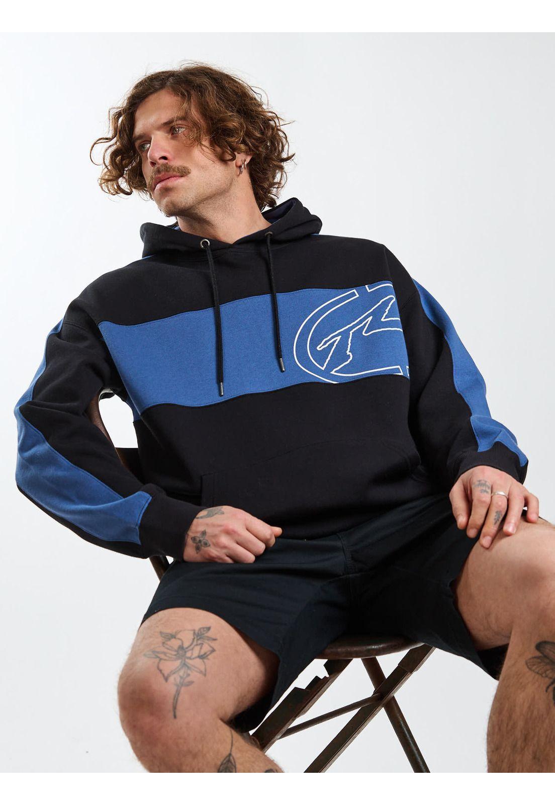 Poleron Canguro Wild In The Night Negro Hombre Rusty-7