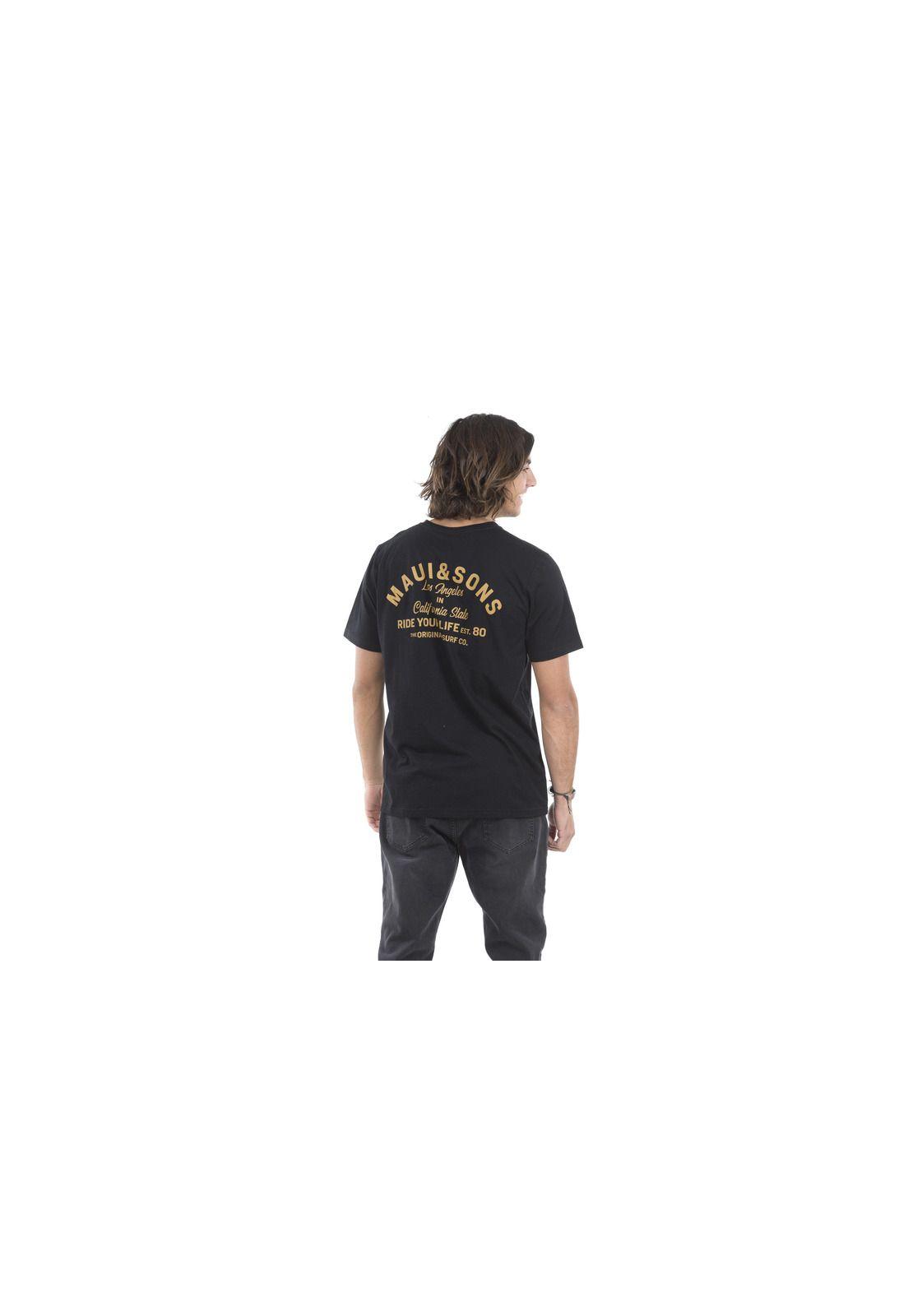 Polera Hombre Maui 5P876-MI20 Negro-1