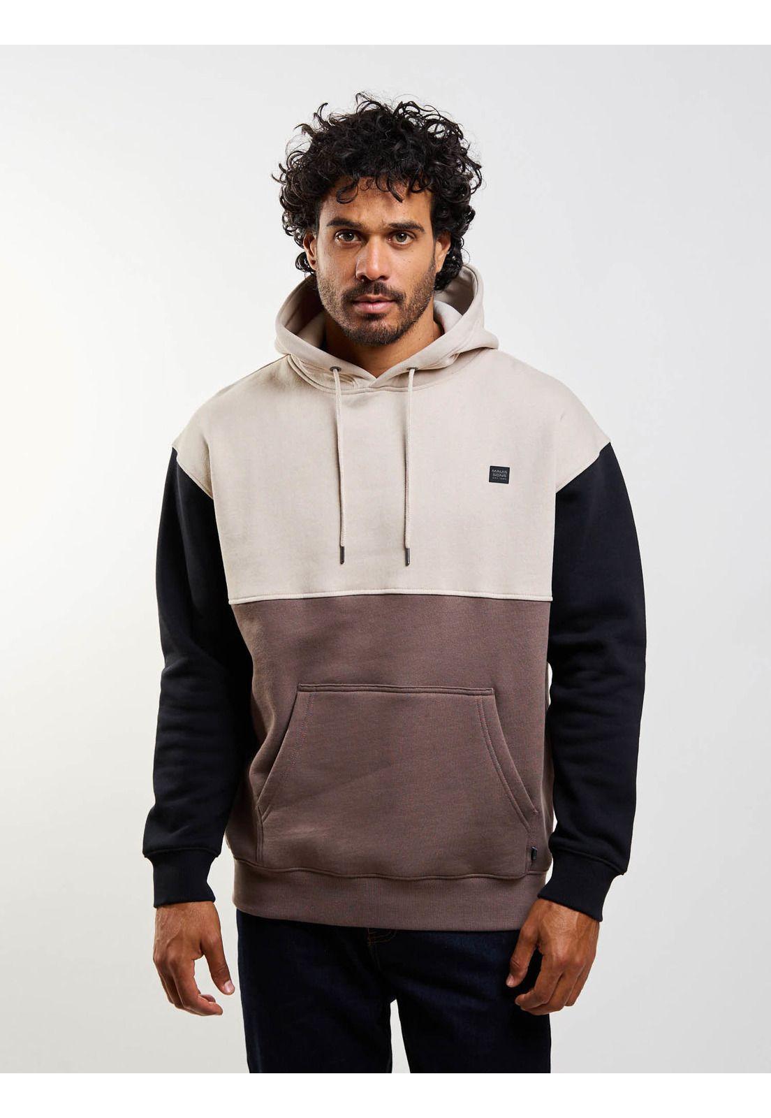 Poleron Canguro Driftx Café Hombre Maui And Sons-3