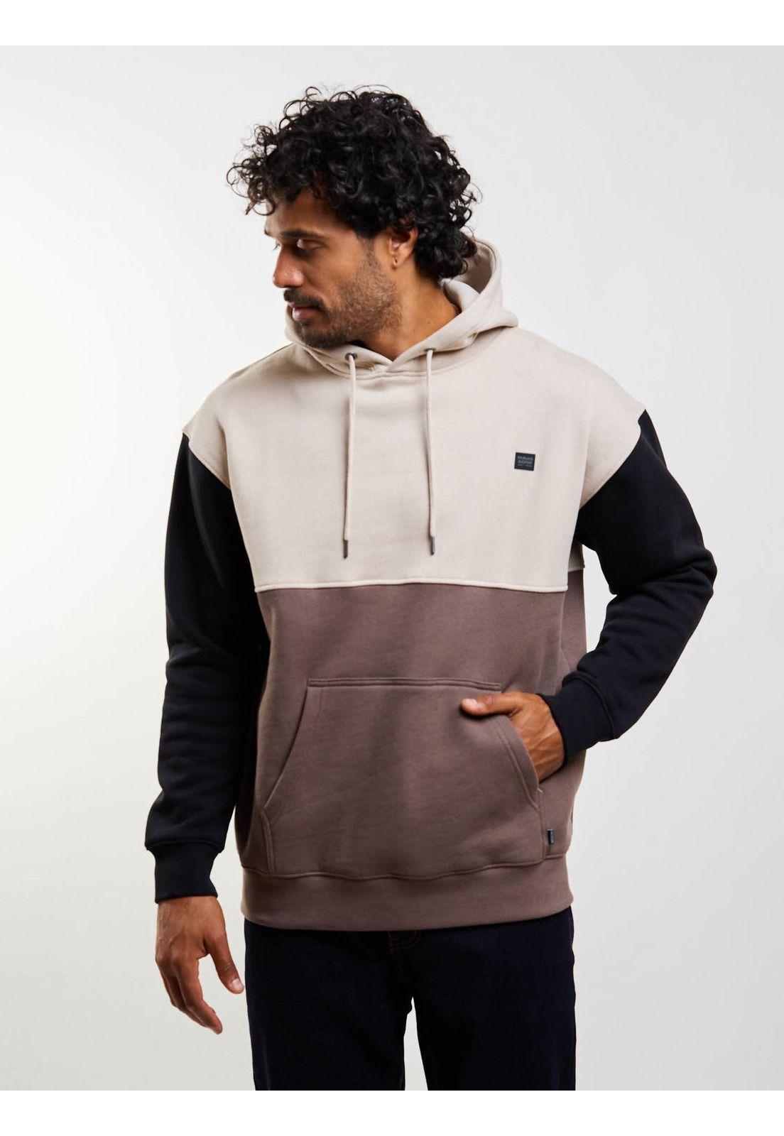 Poleron Canguro Driftx Café Hombre Maui And Sons-7