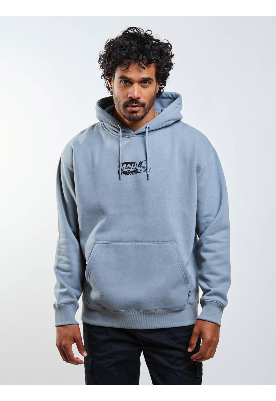 Poleron Canguro Saudade Gris Hombre Maui And Sons-3